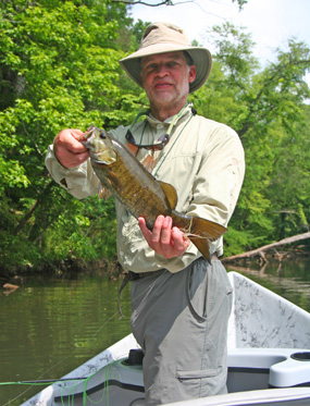 Doug Sanders caught this beautiful smallie on a Clouser Minnow