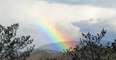 Rainbow over the Smoky Mountains