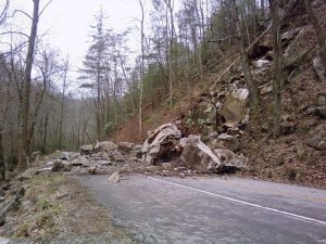 Little River Rock Slide