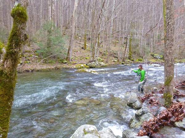 Charity fishing in the Smokies December 2012