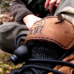 Quill Gordon mayfly on wading boot